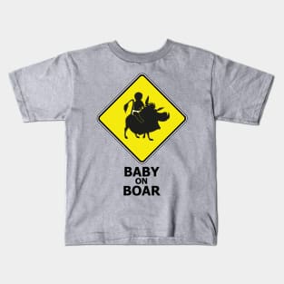 Baby on Boar Kids T-Shirt